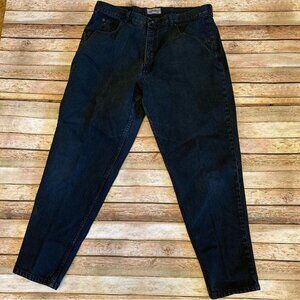 Vintage Stone Mesa Jean Company High Waist Tapered Black Mom Jeans Size 22W